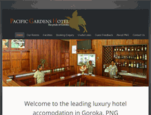 Tablet Screenshot of pacifichotel.com.pg